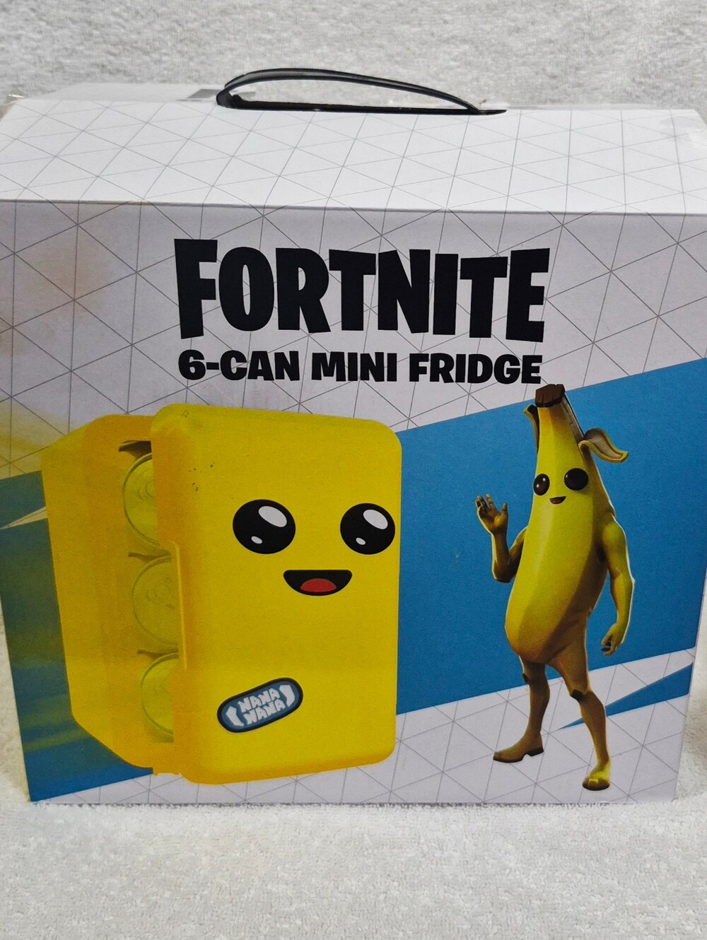 Fortnite Peely 6-Can 2023 Mini Fridge Yellow Nana With Box Epic Pre-owned Tested